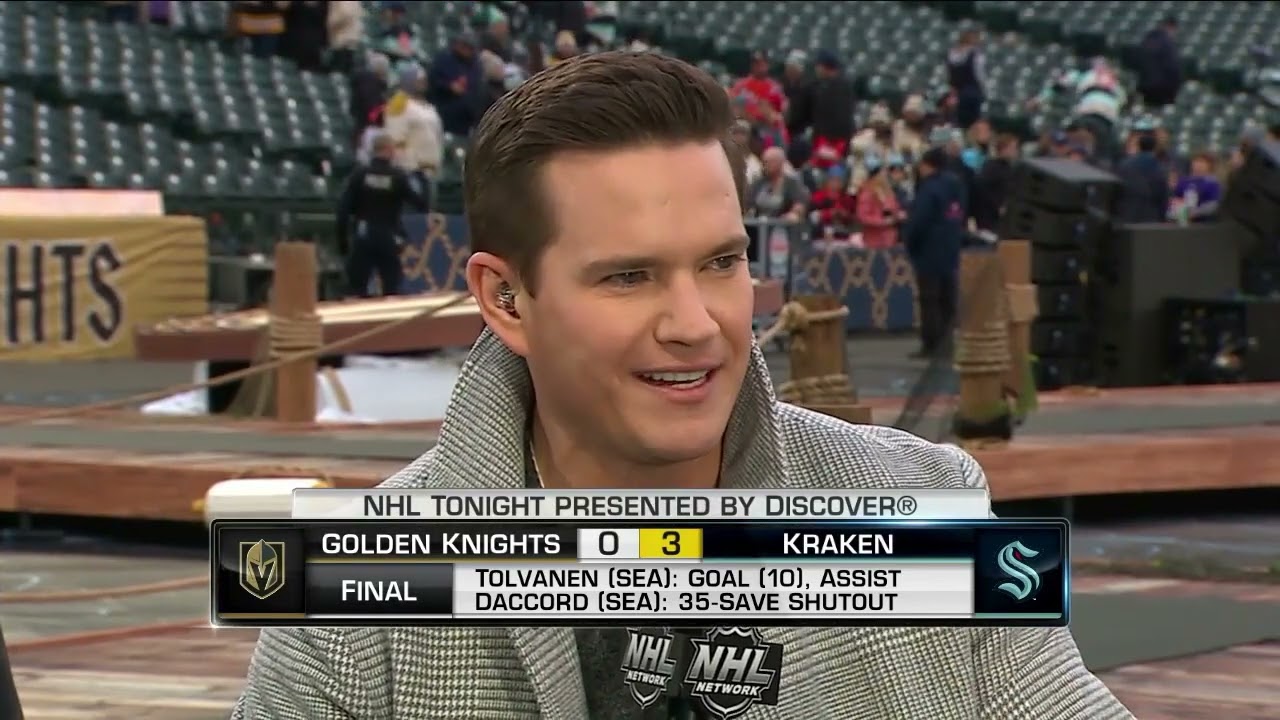 Vince Dunn Talks Big Kraken Win in Winter Classic - YouTube