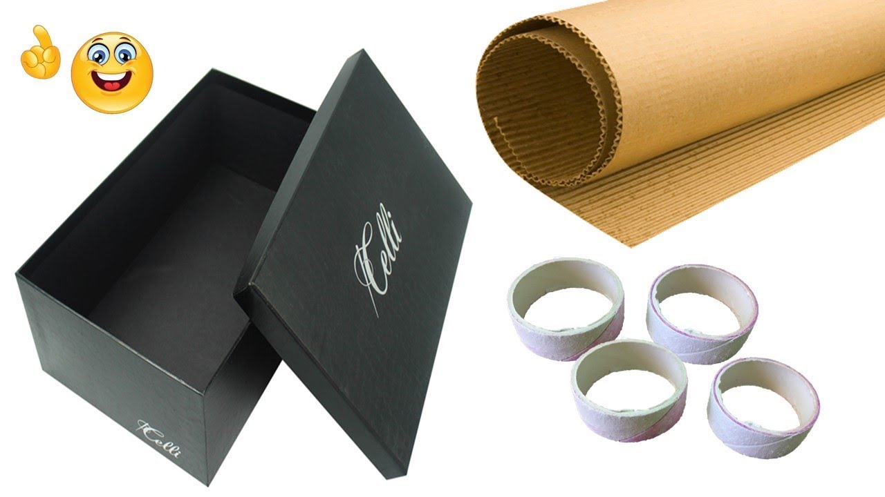 Best idea to reuse waste shoe box and tape rolls | Best out of waste ...