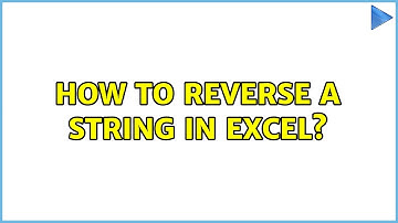 How to reverse a string in Excel? (2 Solutions!!)