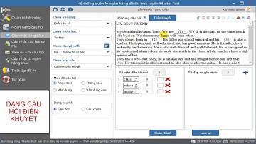 Master Test - Hướng dẫn Cập nhật từng câu