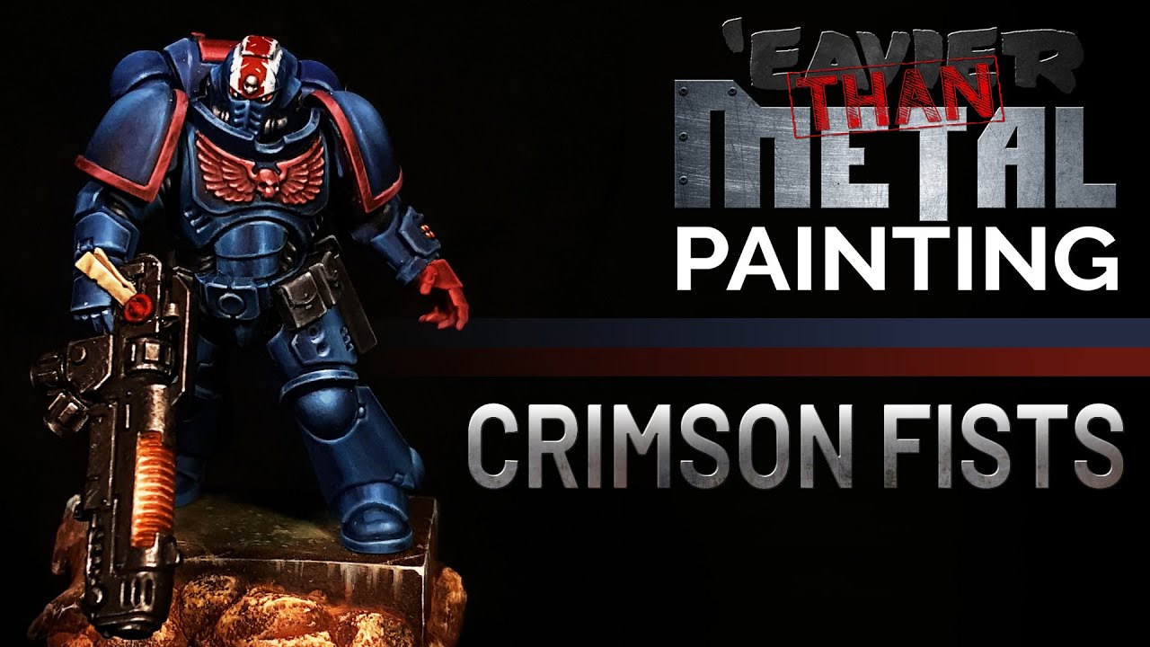 Warhammer 40K starter set - Painting a Space Marine with just 5 paints 