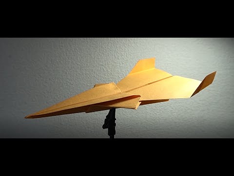 折り紙で紙飛行機のかっこいい紙飛行機を折ってみた Youtube