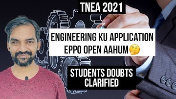 TNEA 2021 | Tamilnadu Engineering  application 2021 | Students doubts clarified