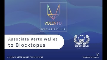 Associate Verto wallet to Blocktopus