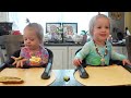 Twins try pickle pretzel