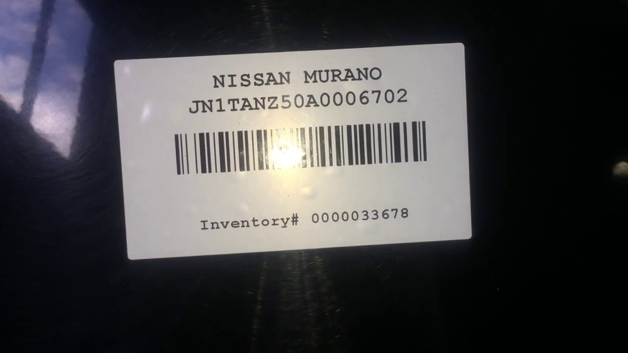 ⁣Разборка Nissan Murano 3.5 VQ35DE (VIN: JN1TANZ50A0006702) J6450