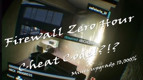 Firewall Zero Hour Cheat Code Revealed! Mines 10,000% Power!