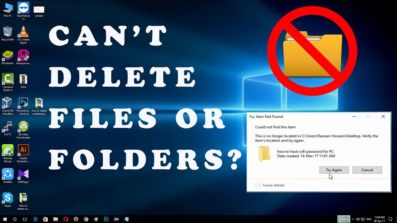 How do I delete an Undeletable file?