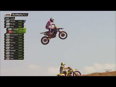 Guillem Farres over Karlis Reisulis for P4 in MX2 Quali #MXGPAustralia