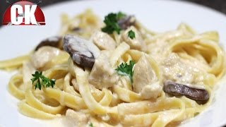 Fettuccine Alfredo with Chicken - Chef Kendra's Easy Cooking!
