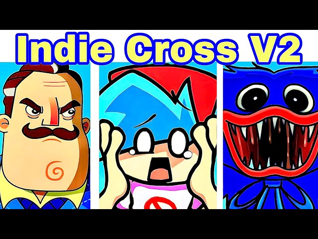 Friday Night Funkin' VS Indie Cross V2 / Hello Huggy (FNF Mod/Hard