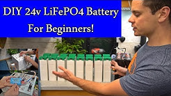 DIY 24v LiFePO4 Solar Battery Bank! Beginner Friendly, 2.4 kWh, Cheap, Full Tutorial!