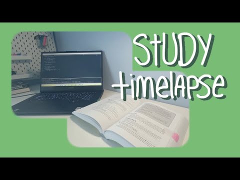 learning python time lapse/study with me