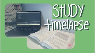 learning python time lapse/study with me