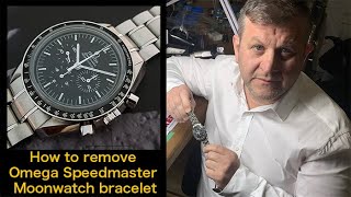 How to remove an Omega Speedmaster Moonwatch bracelet