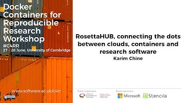 RosettaHUB, connecting the dots between clouds, containers and research software
