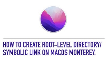 How to Create root-level directory and symbolic link on macOS Monterey.