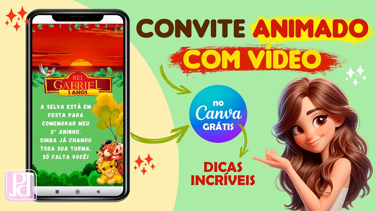 Convite Digital Animado no Canva GRÁTIS: Tutorial Completo + Dicas ...
