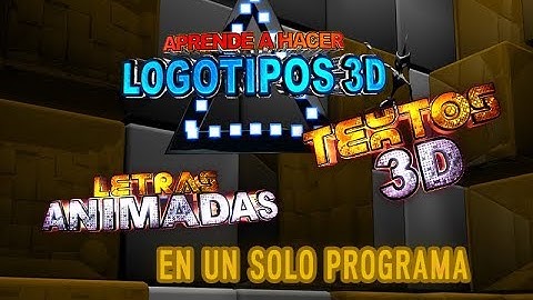 aprende a hacer letras 3D y logotipos 3d muy facil