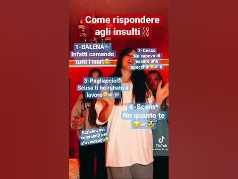 Come rispondere agli insulti😎 - YouTube