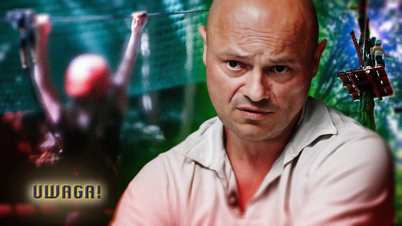 O krok od tragedii w parku linowym. 