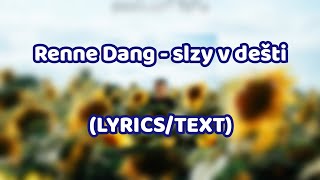 Renne Dang - slzy v dešti (LYRICS/TEXT)