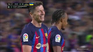 Lewandowski second goal vs Villarreal - FULL HIGHLIGHT 1080p