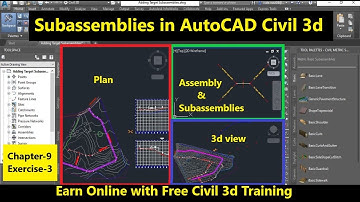 How to Assign Targets for Subassemblies in AutoCAD Civil 3d | Target Subassembly Tips & Trick