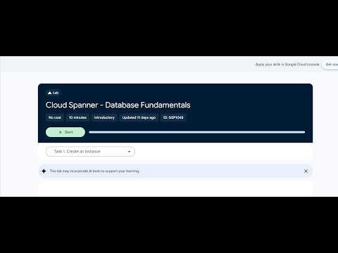 Cloud Spanner - Database Fundamentals | GSP1048 | Spans and Plans | Google Cloud Arcade August 2026