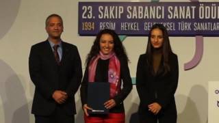 Serap Sezen- Sakıp Sabancı Sanat Ödülleri Töreni-  Birinciliği Resimi