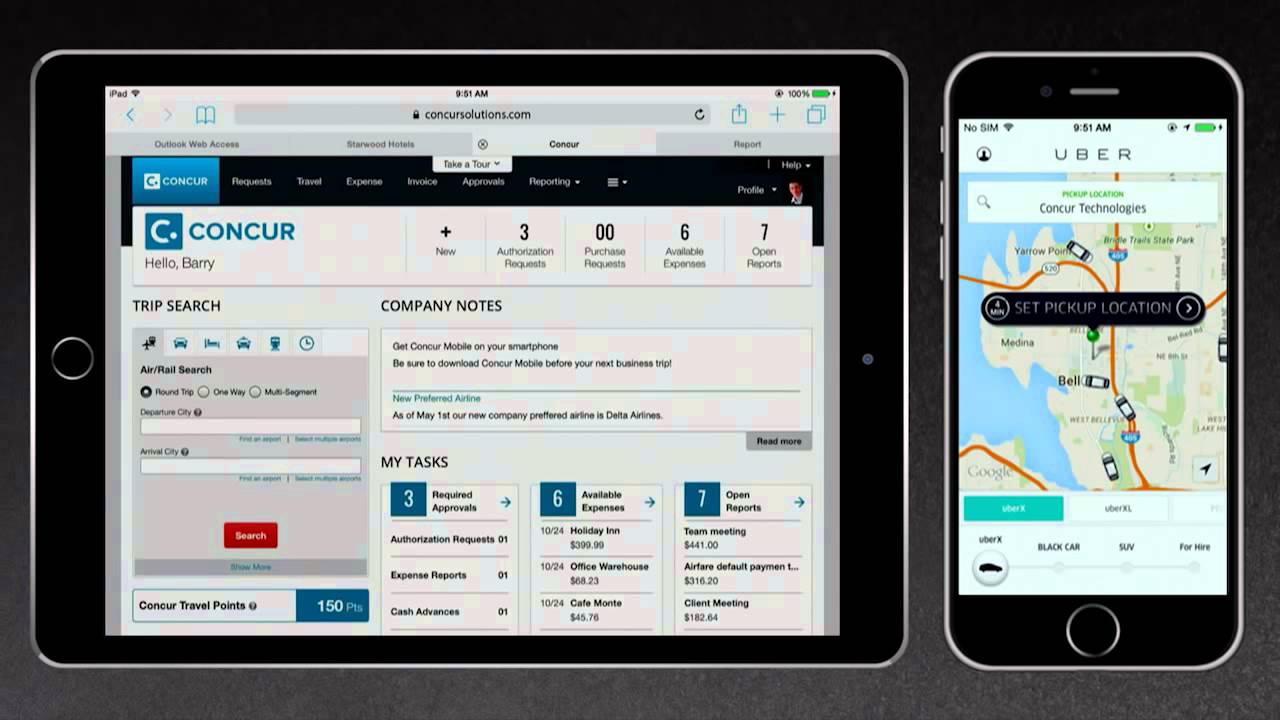 Concur Expense Travel App