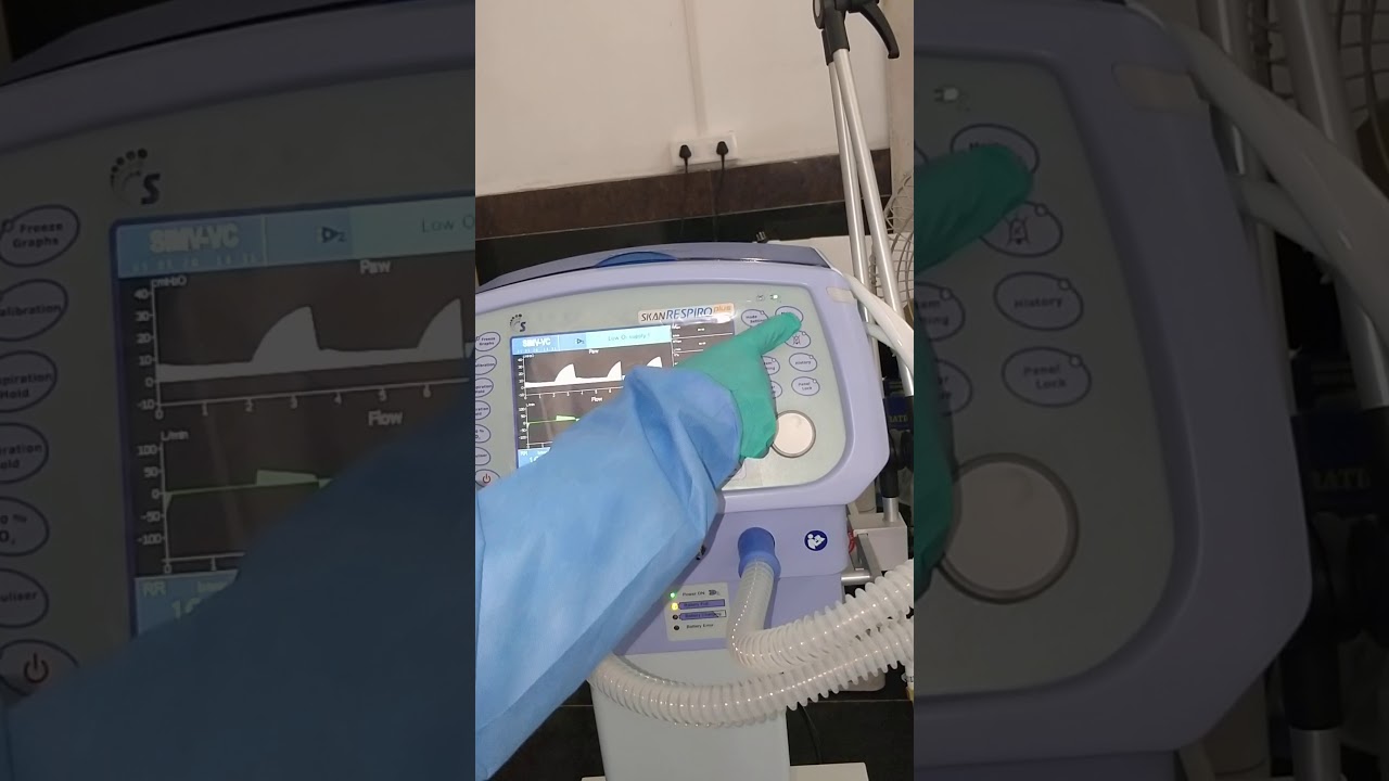 How to operate Ventilator (Skanray)