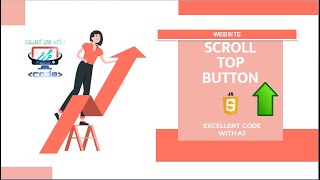 Scroll Top Button Add Functionality In  Website || EXCELLENT CODE WITH AJ