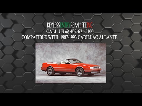 How To Replace Cadillac Allante Key Fob Battery 1987 1988 1989 1990 1991 1992 1993