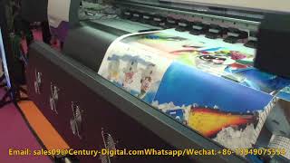 SJ-F1 Wide Format Eco-solvent Printer with 3 Print Heads