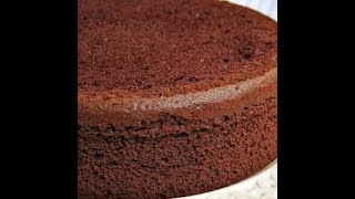 How to make soft chocolate sponge cake - easy recipe