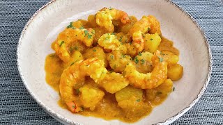 GUISO DE GAMBAS CON PATATAS   GUILLE RODRIGUEZ