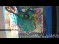 体で描く。アクションペイント HandiPlas-Art2016より(鈴木正人、Dr-M)