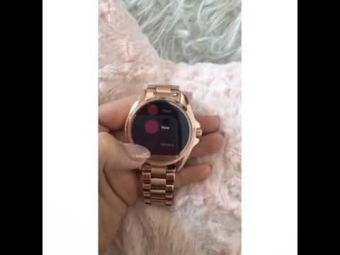 michael kors rose gold digital watch