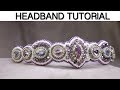 Headband do it yourself  made of  beads, crystals and pearls.