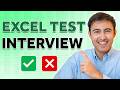 New 2024 excel interview test  can you pass