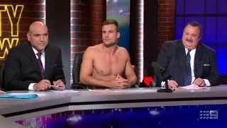 Beau Ryan Naked on the NRL Footy Show 19 June 2014