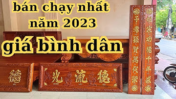 Bộ Hoành Phi Câu Đối Gỗ Hương Đá Được Ưu Chuộng Nhất Năm 2023 - Hoành Phi Câu Đối Thờ Gia Tiên Đẹp