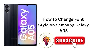 How to Change Font Size on Samsung Galaxy A05 (2025/2026) | Easy Font Settings Guide