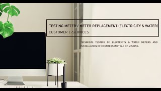 Testing Meter/ Meter Replacement (Electricity & Water)
