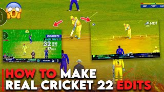 How to Make Real Cricket 22 Edits🔥 Make your Gameplay Great 🔥😍Real Cricket 22 Recreation Tutorial screenshot 5