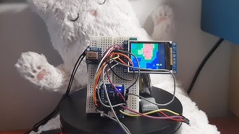 Diy thermal camera with amg8833, st7735s and esp8266