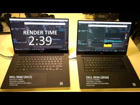 Dell XPS 15 9560 Vs 9550 Performance Test