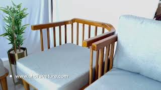 Luxurious Teak Wood Sofa Set 3 1 1 | Handcrafted Elegance by AHD Furniture