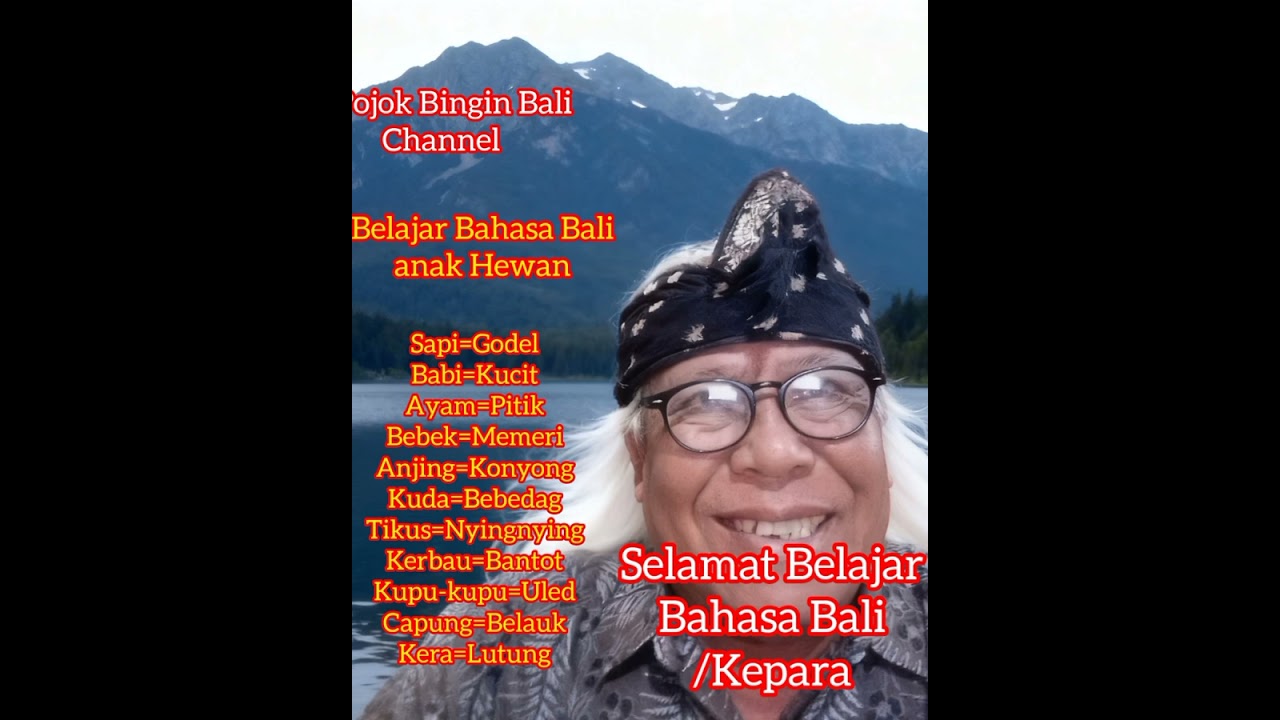 Basa Bali anak(bayi) hewan